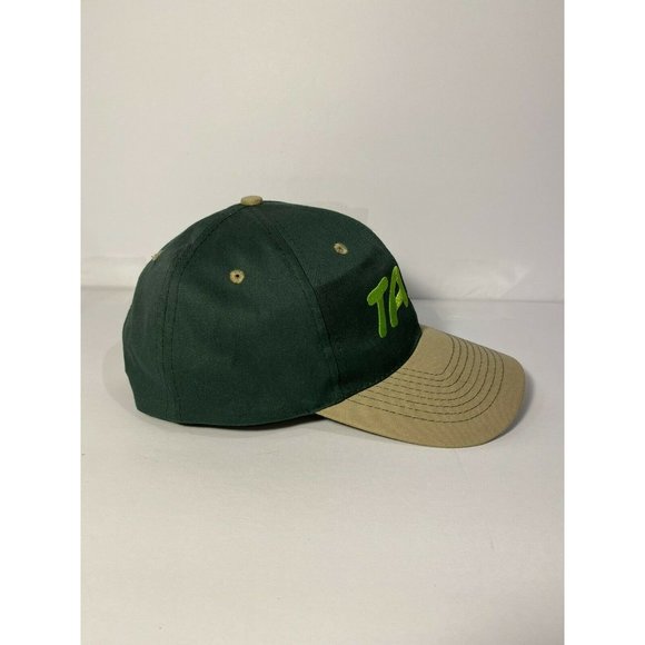 1995 Vintage Taz Looney Tunes Snapback Hat Green/Tan Warner Bros - Picture 3 of 6
